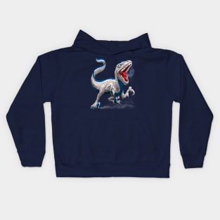 Patriotic Velociraptor Kids Hoodie